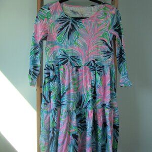Lilly Pulitzer Geanna Swing Dress in Gecko Green Beach Bash Size XS